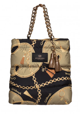 Taška Goldbergh Take Shopper Bag Chain Gold